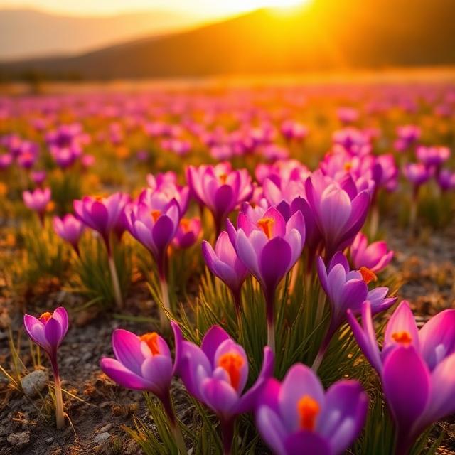 Saffron Fields of Kashmir